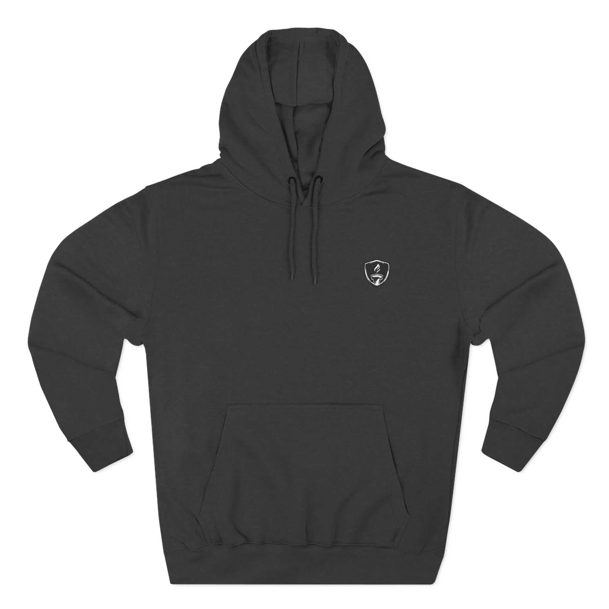 Embroidered Unisex Fleece Emblem Hoodie - Image 4