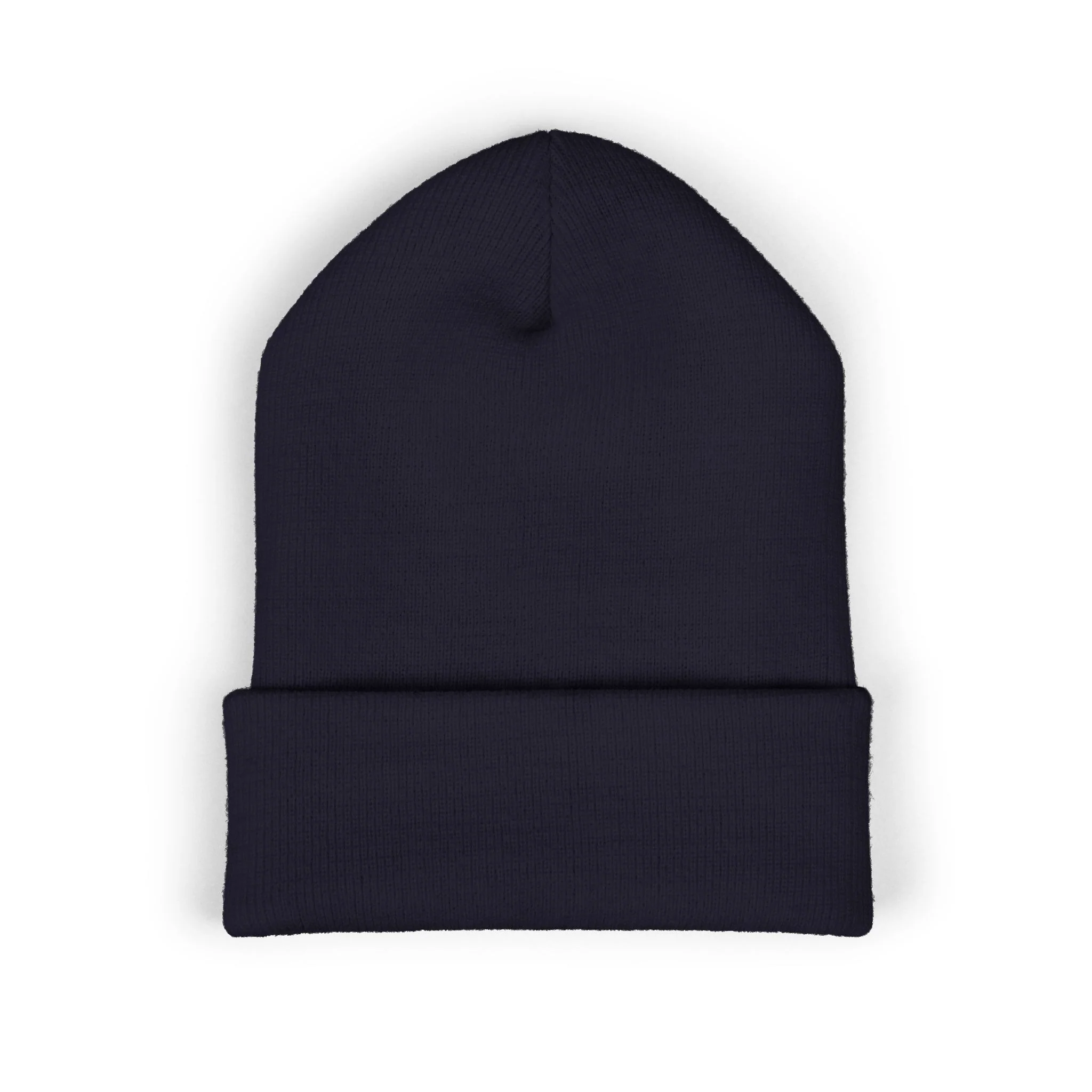 Talley & Twine Embroidered Cuffed Beanie — Classic Black Knit Hat - Image 14