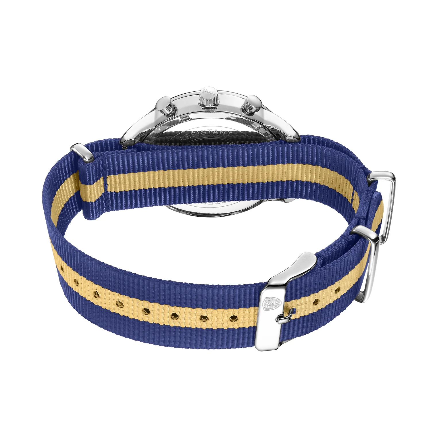 White & Silver - Blue & Gold Canvas Band - Image 4