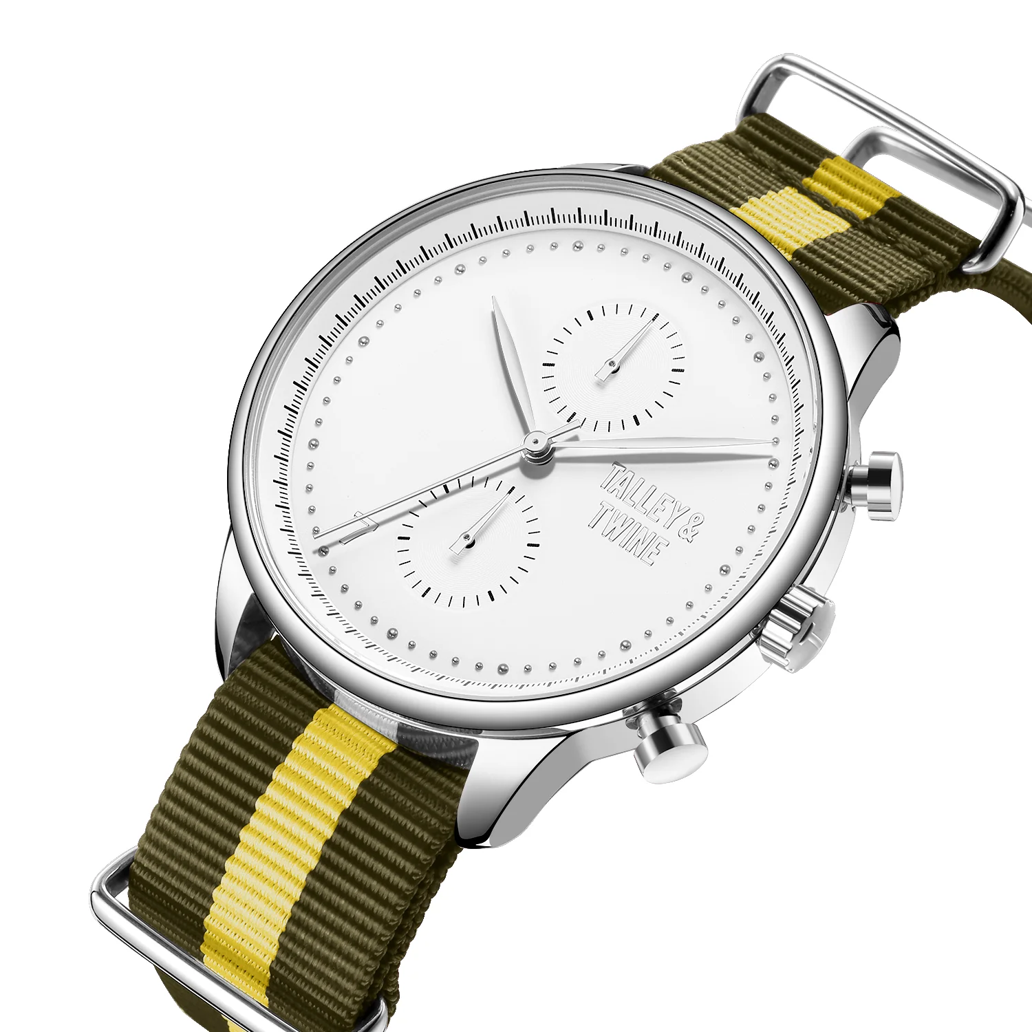 White & Silver - Brown & Gold Canvas Band - Image 3