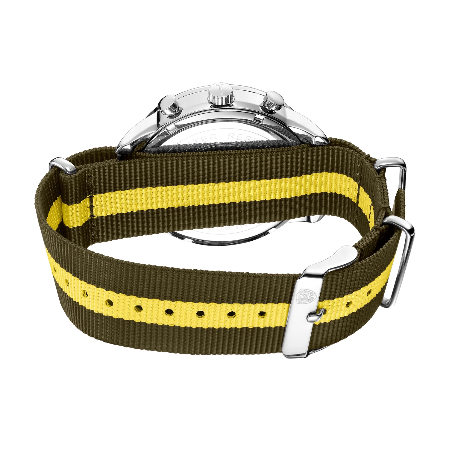 White & Silver - Brown & Gold Canvas Band - Image 4