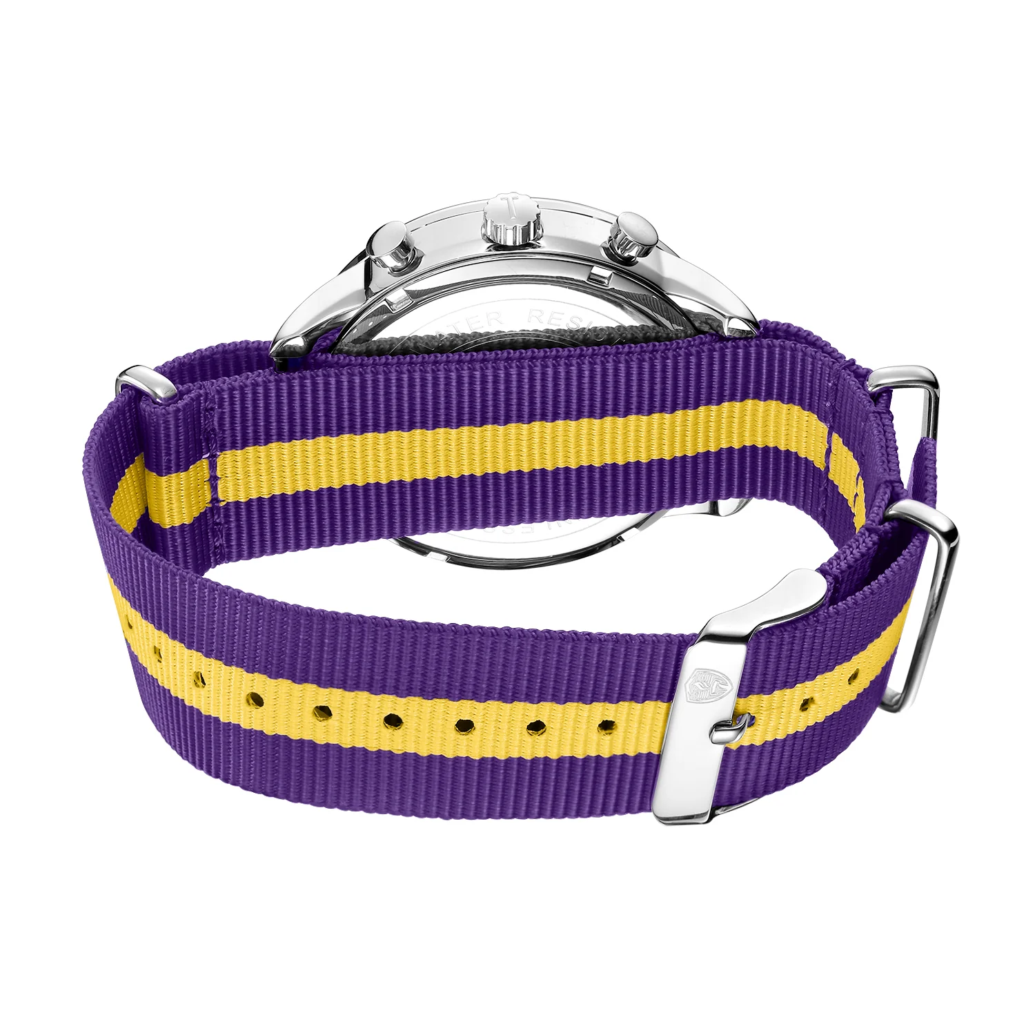 White & Silver - Purple & Gold Canvas Band - Image 4