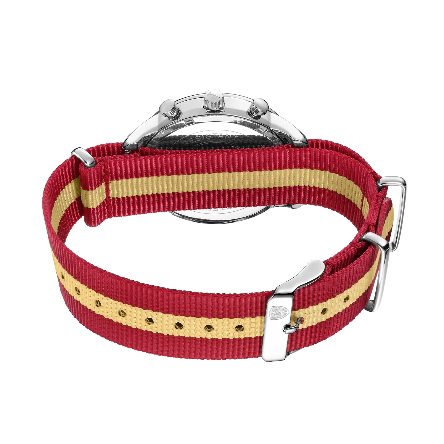 White & Silver - Red & Cream Canvas Band - Image 4
